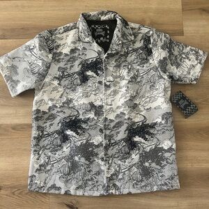 Rebel Vengeance Graphic Tapestry Button-Up Shirt | NWT Rare | Size M & L